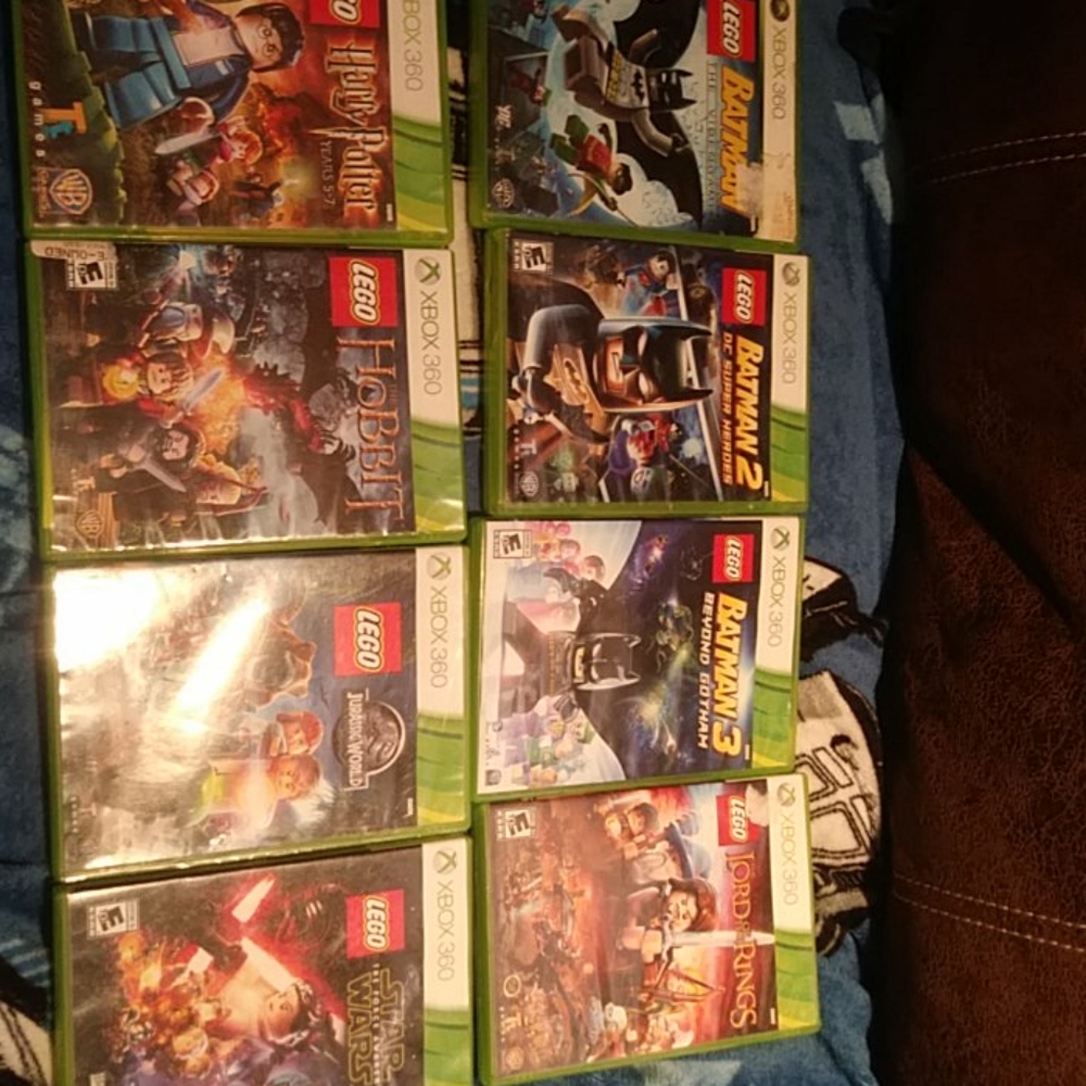 8 X-box 360 lego games